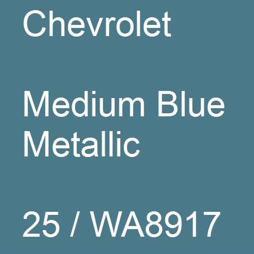 Chevrolet, Medium Blue Metallic, 25 / WA8917.